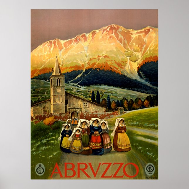 Poster des Abruzzes Italie (Devant)