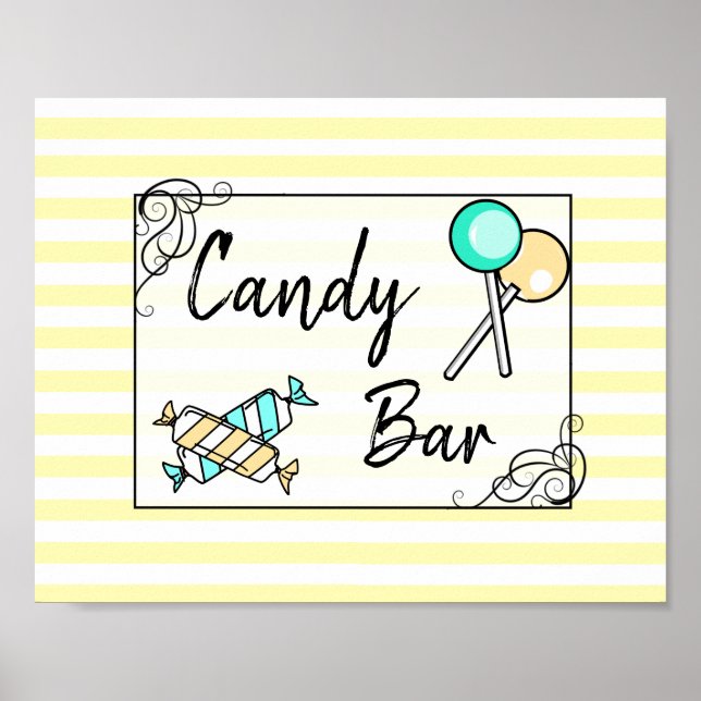 Poster des affiches Mariage ou Baby shower de la b (Devant)