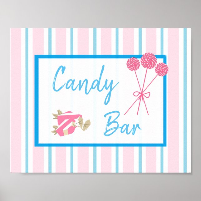 Poster des affiches Mariage ou Baby shower de la b (Devant)