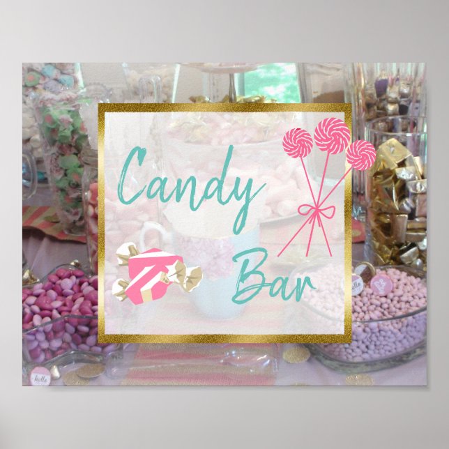 Poster des affiches Mariage ou Baby shower de la b (Devant)