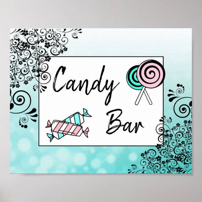 Poster des affiches Mariage ou Baby shower de la b (Devant)