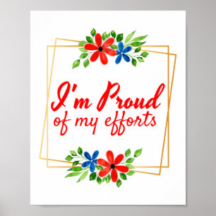 Poster des affirmations motivationnelles pour les travail