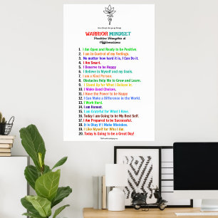 Poster des Affirmations Positives