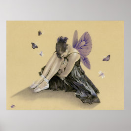 Poster des ailes violettes Fairy foncé