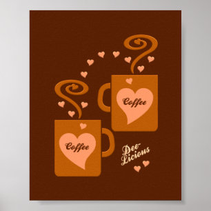 Poster des amateurs de café, personnaliser