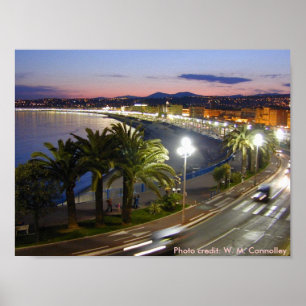 Poster DES Anglais d'affiche/"de promenade" à Nice,