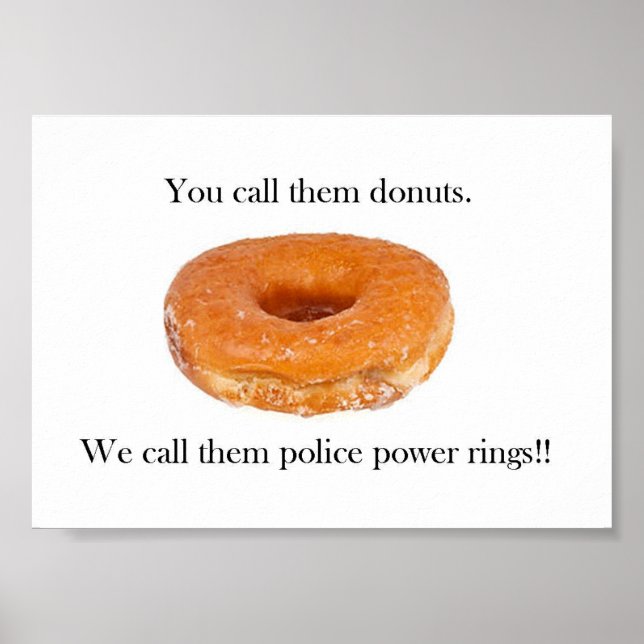 Poster des anneaux de puissance de la police (Devant)