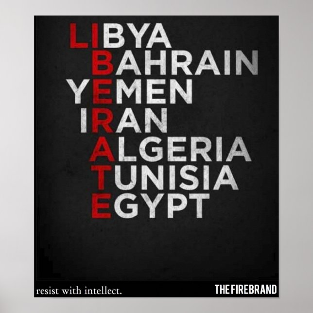 Poster des Arabischen Frühlings (Vorne)