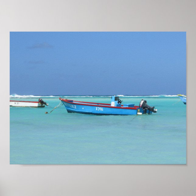Poster des bateaux des Caraïbes (Devant)