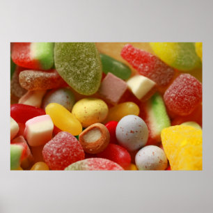 Poster des bonbons assortis Imprimer
