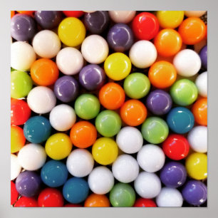 Poster des bonbons ronds