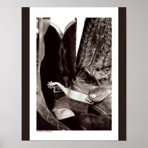 Poster des Bottes Cowboy 11x14