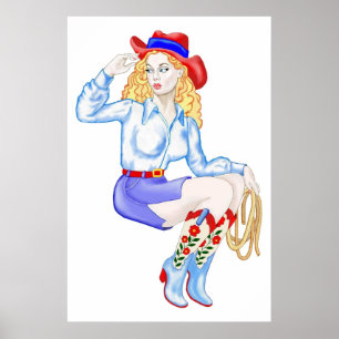 Poster des bottes de fleurs Linda