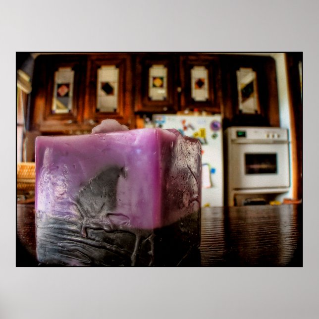 Poster des bougies de cuisine (Devant)