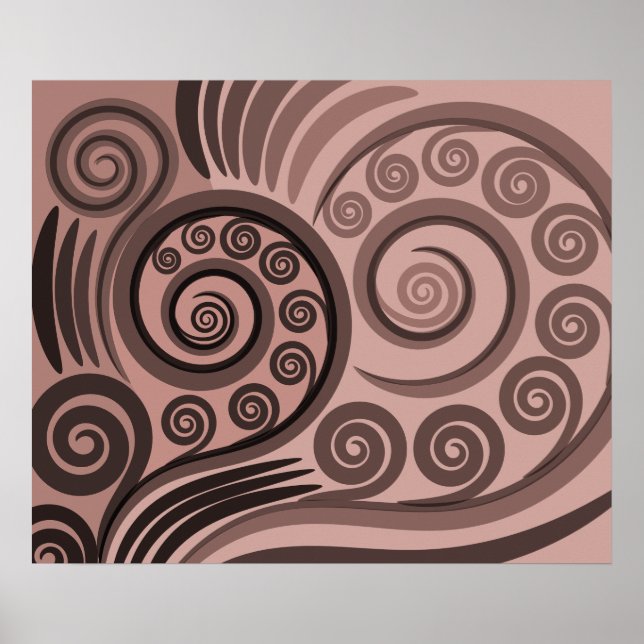 Poster des boules de foune rose féminin (Devant)