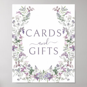 Poster des cartes de mariage et cadeaux floraux vi
