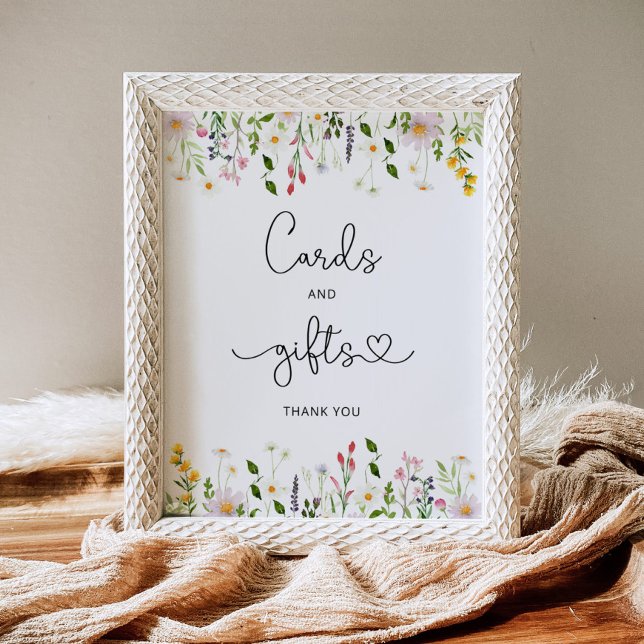 Poster des cartes et cadeaux fleur sauvage Waterco (Créateur téléchargé)