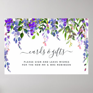 Poster des cartes et cadeaux floraux rose-chaud