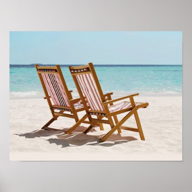 Poster des chaises de plage (Devant)