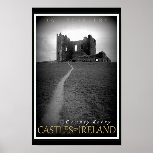 Poster des châteaux d'Irlande (Devant)