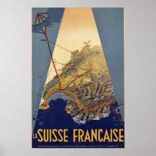 Poster des Chemins de fer de Suisse