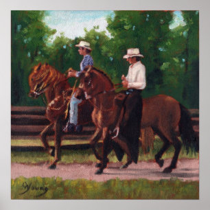 Poster des chevaux Paso Fino Imprimer