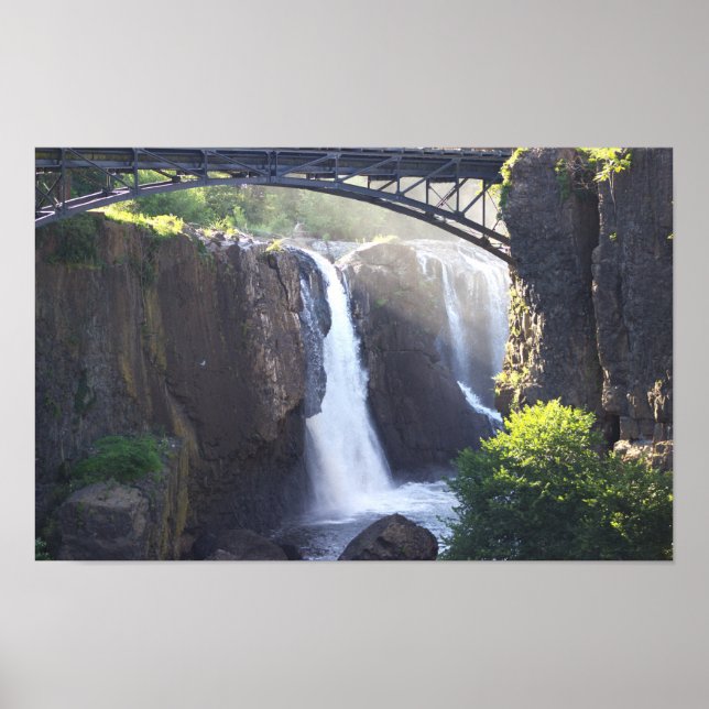 Poster des chutes d'eau Passaic (Devant)