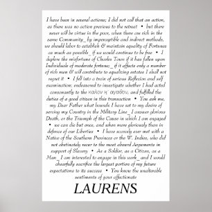 Poster des citations de John Laurens