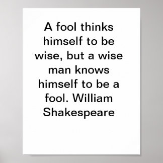 Poster des citations de William Shakespeare