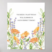 Poster des citations d'inspiration botanique pour