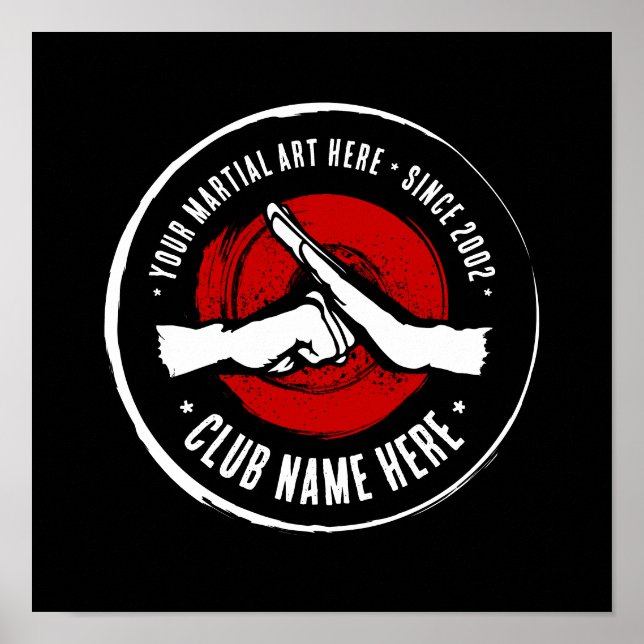 Poster des Club Martial Arts (Vorne)