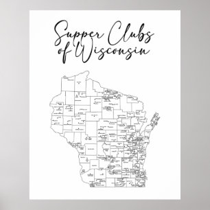 Poster des clubs de soupe du Wisconsin