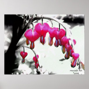 Poster des coeurs saignants