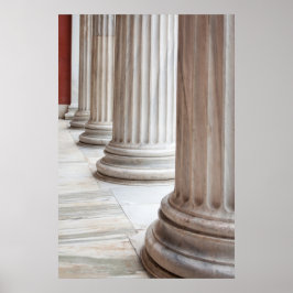 Poster des colonnes grecques classiques