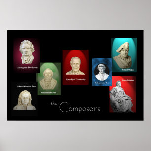 Poster des compositeurs 36 x 24