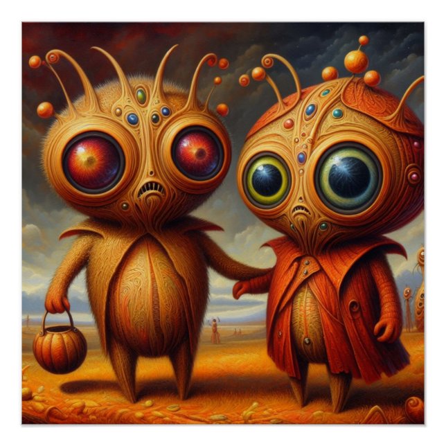 Poster Des créatures étranges (Devant)