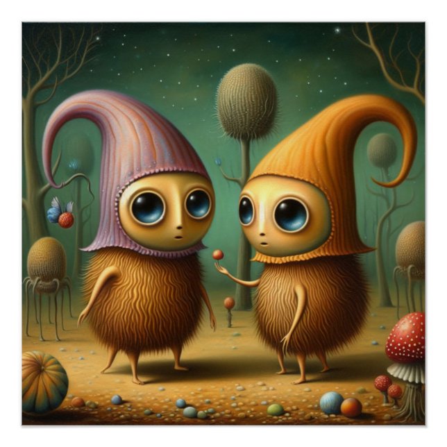 Poster Des créatures étranges (Devant)