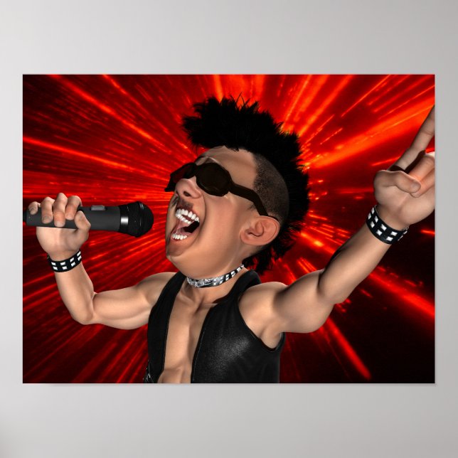 Poster des cris fous et des poutres laser (Devant)