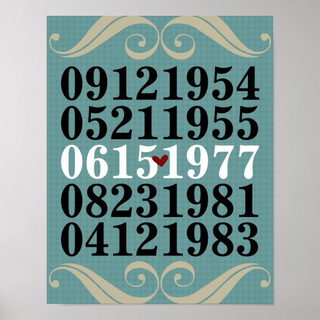 Poster des dates spéciales originales (Devant)