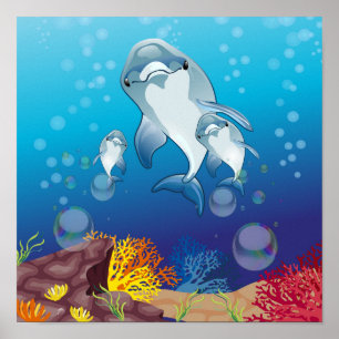 Poster des dauphins
