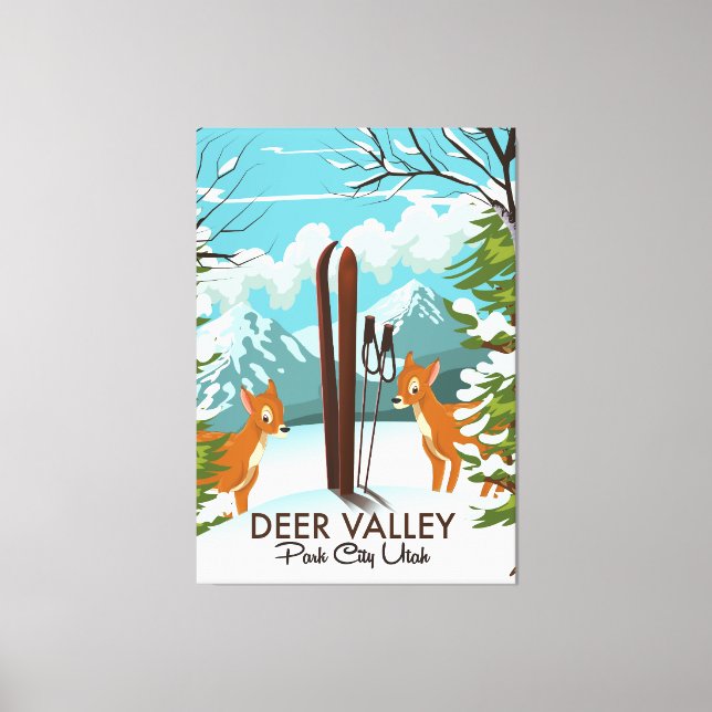 Poster des Deer Valley Park City Utah Leinwanddruck (Vorderseite)