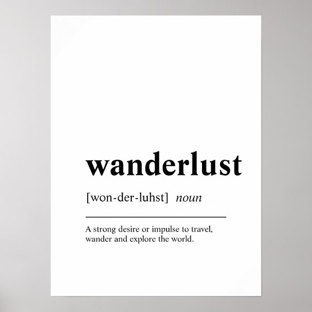 Poster des devis de voyage de Wanderlust (Devant)