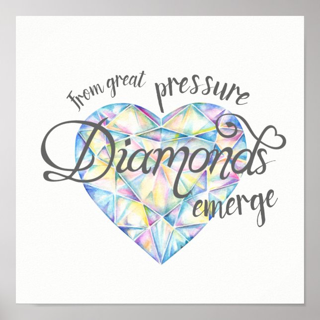 Poster Des diamants de grande pression émergent (Devant)