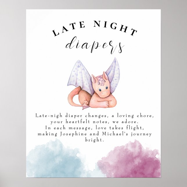 Poster des Diapeurs de nuit Baby shower Dragon (Devant)