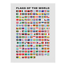 Poster des drapeaux du monde éducatif