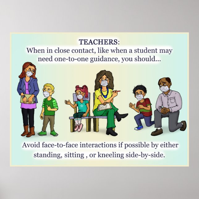 Poster des enseignants Coronavirus (Devant)