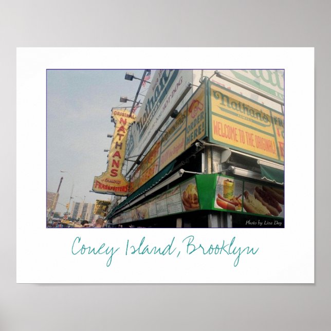 Poster des fameux Hot Dogs Nathan (Devant)