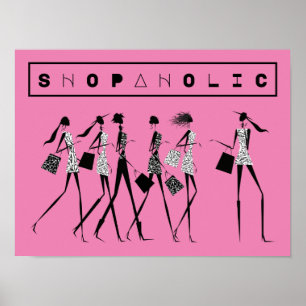 Poster des filles branchées Shopaholic