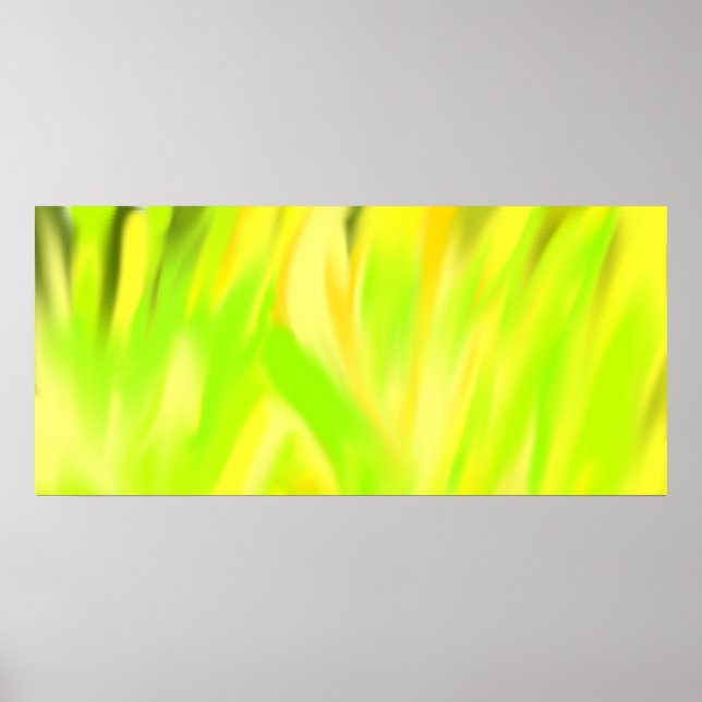Poster des fleurs de printemps jaunes (Devant)