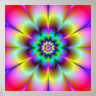 Poster des fleurs électriques